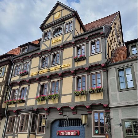 Hotel Zur Goldenen Sonne Quedlinbourg Extérieur photo